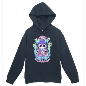 Kawaii Pastel Goth Cute and Creepy Occult Cat Ouija Board  Urban Pullover Hoodie