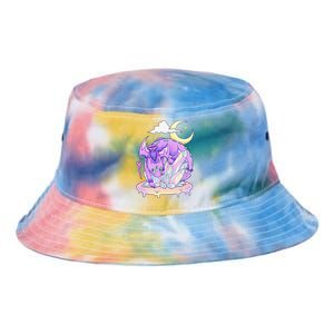 Kawaii Pastel Goth Cute Creepy Crystal Dragon  Tie Dye Newport Bucket Hat