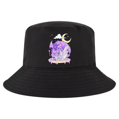 Kawaii Pastel Goth Cute Creepy Crystal Dragon  Cool Comfort Performance Bucket Hat