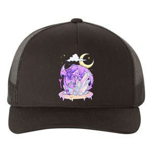 Kawaii Pastel Goth Cute Creepy Crystal Dragon  Yupoong Adult 5-Panel Trucker Hat