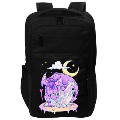 Kawaii Pastel Goth Cute Creepy Crystal Dragon  Impact Tech Backpack