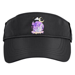 Kawaii Pastel Goth Cute Creepy Crystal Dragon  Adult Drive Performance Visor