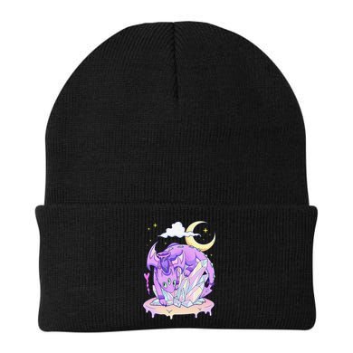 Kawaii Pastel Goth Cute Creepy Crystal Dragon  Beanie
