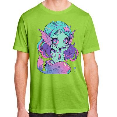 Kawaii Pastel Goth Creepy Cute Witchy Zombie Mermaid Adult ChromaSoft Performance T-Shirt