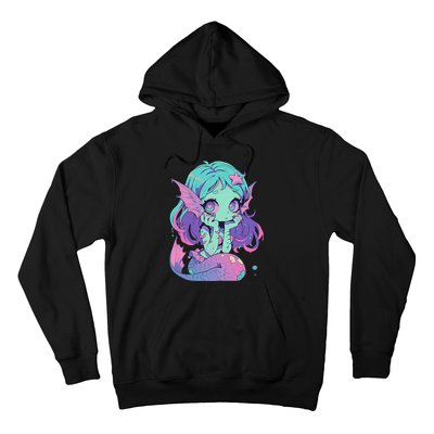 Kawaii Pastel Goth Creepy Cute Witchy Zombie Mermaid Hoodie