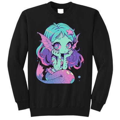 Kawaii Pastel Goth Creepy Cute Witchy Zombie Mermaid Sweatshirt