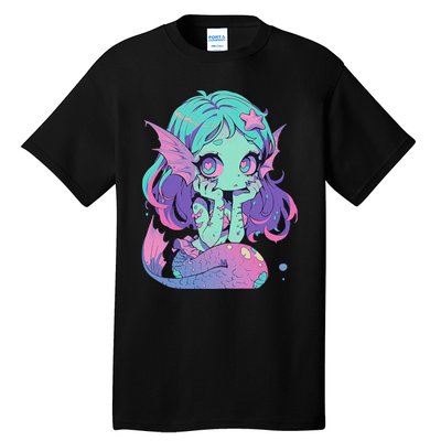 Kawaii Pastel Goth Creepy Cute Witchy Zombie Mermaid Tall T-Shirt