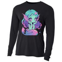 Kawaii Pastel Goth Creepy Cute Witchy Zombie Mermaid Cooling Performance Long Sleeve Crew