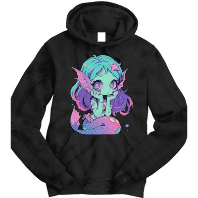 Kawaii Pastel Goth Creepy Cute Witchy Zombie Mermaid Tie Dye Hoodie