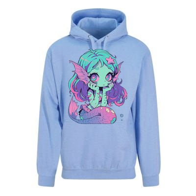 Kawaii Pastel Goth Creepy Cute Witchy Zombie Mermaid Unisex Surf Hoodie