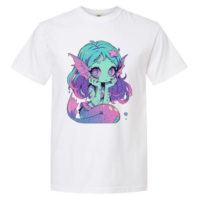 Kawaii Pastel Goth Creepy Cute Witchy Zombie Mermaid Garment-Dyed Heavyweight T-Shirt