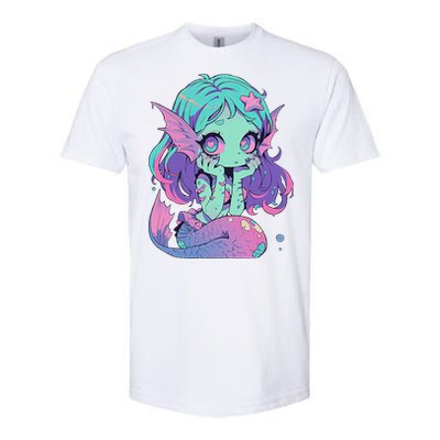 Kawaii Pastel Goth Creepy Cute Witchy Zombie Mermaid Softstyle CVC T-Shirt