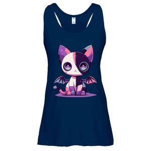 Kawaii Pastel Goth Creepy Cute Witchy Zombie Patchwork Cat Ladies Essential Flowy Tank