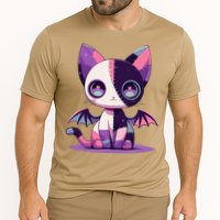 Kawaii Pastel Goth Creepy Cute Witchy Zombie Patchwork Cat Cooling Performance Crew T-Shirt