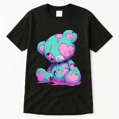 Kawaii Pastel Goth Creepy Cute Witchy Zombie Teddy Bear Tall T-Shirt