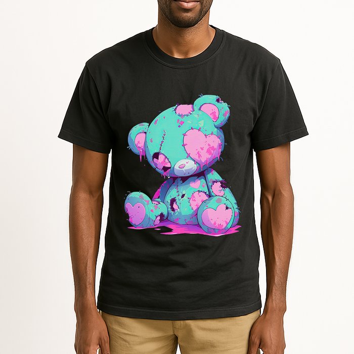 Kawaii Pastel Goth Creepy Cute Witchy Zombie Teddy Bear Tall T-Shirt