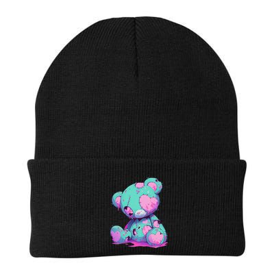 Kawaii Pastel Goth Creepy Cute Witchy Zombie Teddy Bear Beanie