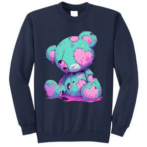 Kawaii Pastel Goth Creepy Cute Witchy Zombie Teddy Bear Sweatshirt