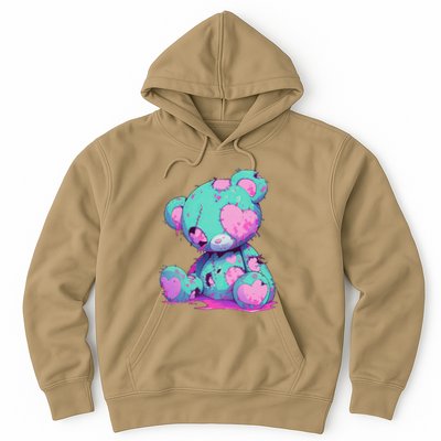 Kawaii Pastel Goth Creepy Cute Witchy Zombie Teddy Bear Hoodie