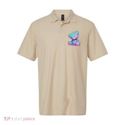 Kawaii Pastel Goth Creepy Cute Witchy Zombie Teddy Bear Polo