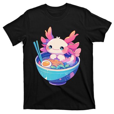 Kawaii Pastel Goth Cute Pin.K Axolotl In A Bowl Of Ramen T-Shirt