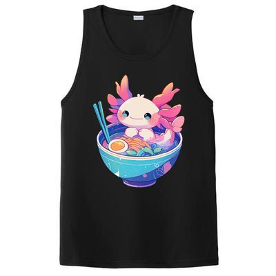 Kawaii Pastel Goth Cute Pin.K Axolotl In A Bowl Of Ramen PosiCharge Competitor Tank