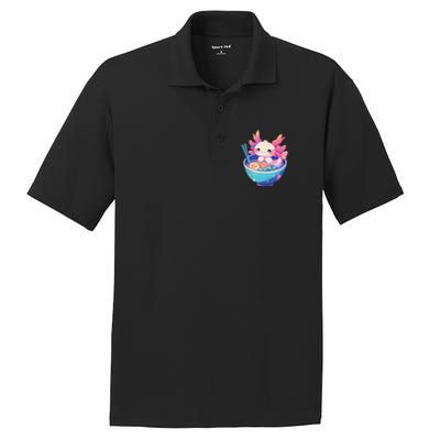 Kawaii Pastel Goth Cute Pin.K Axolotl In A Bowl Of Ramen PosiCharge RacerMesh Polo