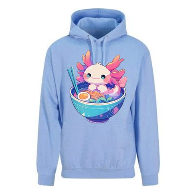 Kawaii Pastel Goth Cute Pin.K Axolotl In A Bowl Of Ramen Unisex Surf Hoodie