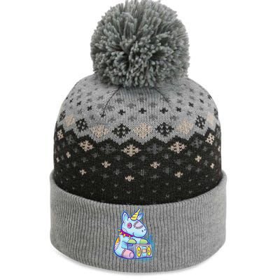 Kawaii Pastel Goth Unicorn Menhera Anime  The Baniff Cuffed Pom Beanie