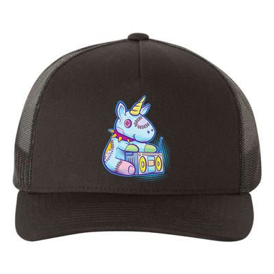 Kawaii Pastel Goth Unicorn Menhera Anime  Yupoong Adult 5-Panel Trucker Hat