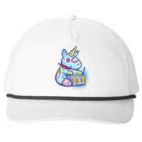 Kawaii Pastel Goth Unicorn Menhera Anime  Snapback Five-Panel Rope Hat