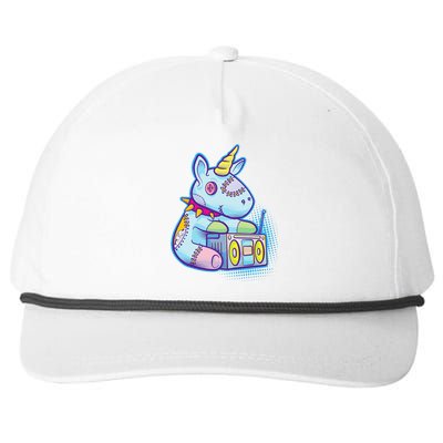 Kawaii Pastel Goth Unicorn Menhera Anime  Snapback Five-Panel Rope Hat