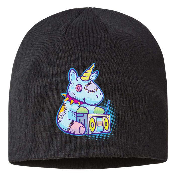 Kawaii Pastel Goth Unicorn Menhera Anime  Sustainable Beanie