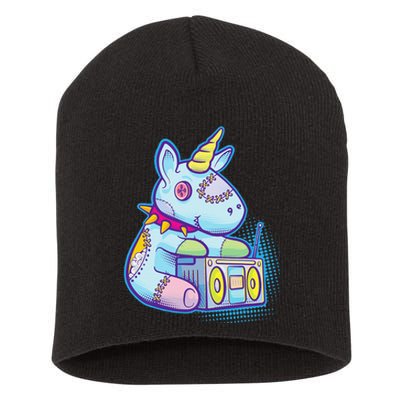 Kawaii Pastel Goth Unicorn Menhera Anime  Short Acrylic Beanie