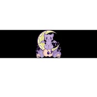 Kawaii Pastel Goth Cute Creepy Witchy Cat And Skull Anime Nu Bumper Sticker