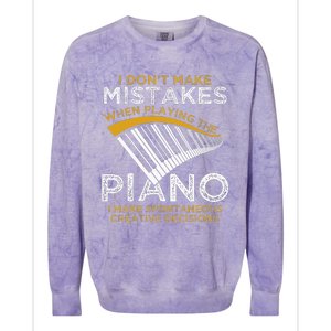 Keyboard Pianist Gifts Music Musician Piano Colorblast Crewneck Sweatshirt