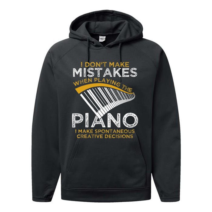 Keyboard Pianist Gifts Music Musician Piano Performance Fleece Hoodie