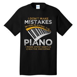 Keyboard Pianist Gifts Music Musician Piano Tall T-Shirt