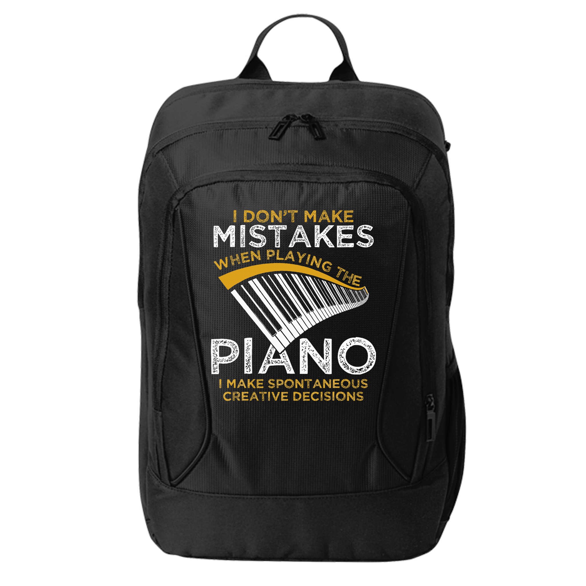 Keyboard Pianist Gifts Music Musician Piano City Backpack
