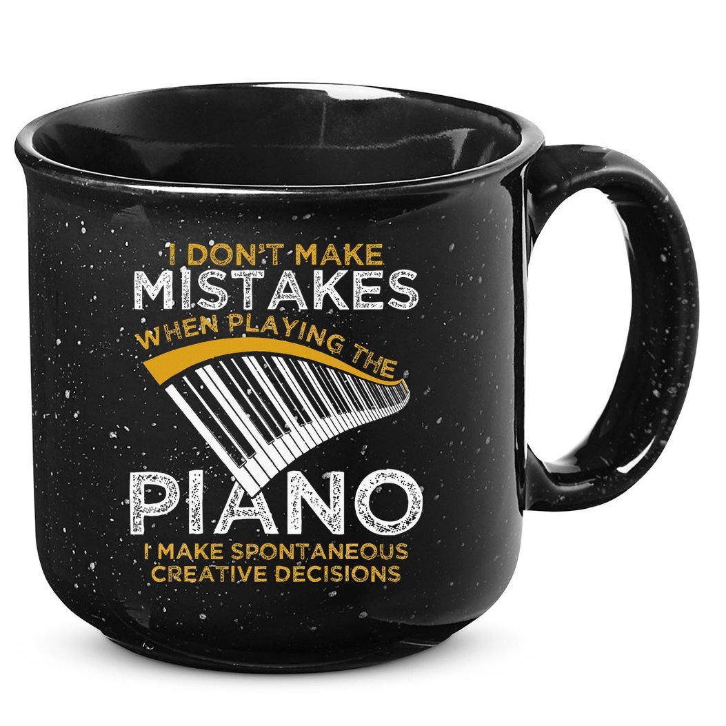 Keyboard Pianist Gifts Music Musician Piano 15oz Campfire Ceramic Mug