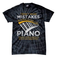 Keyboard Pianist Gifts Music Musician Piano Tie-Dye T-Shirt