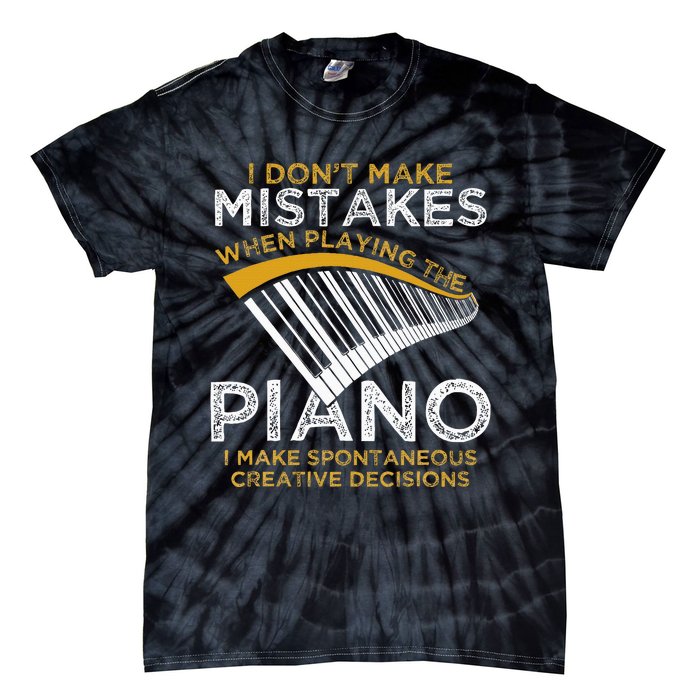 Keyboard Pianist Gifts Music Musician Piano Tie-Dye T-Shirt