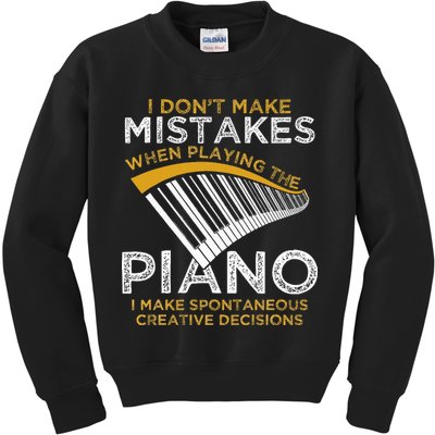 Keyboard Pianist Gifts Music Musician Piano Kids Sweatshirt