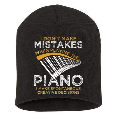 Keyboard Pianist Gifts Music Musician Piano Short Acrylic Beanie