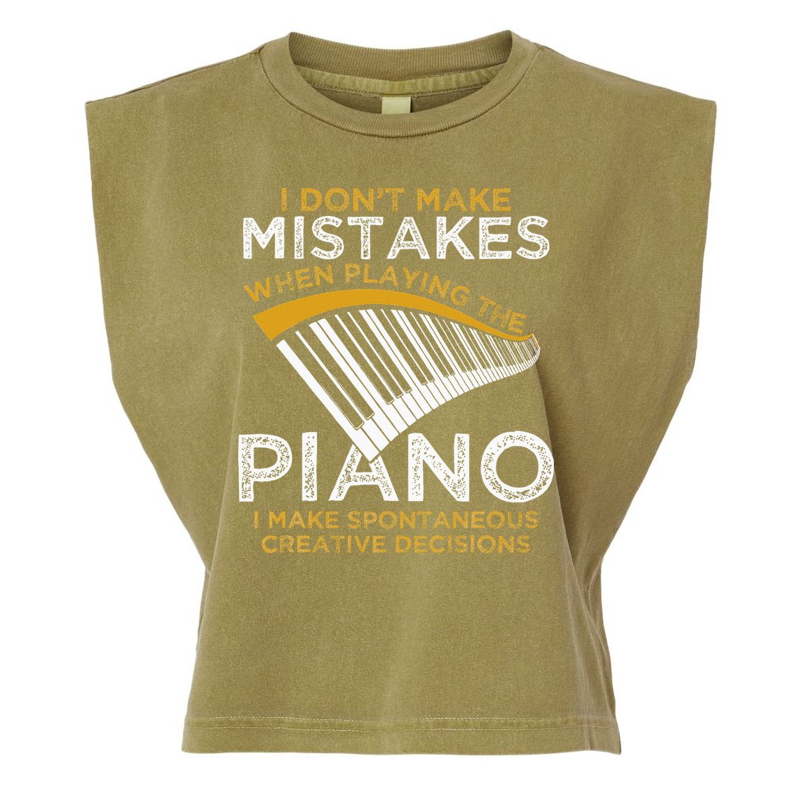 Keyboard Pianist Gifts Music Musician Piano Garment-Dyed Women's Muscle Tee