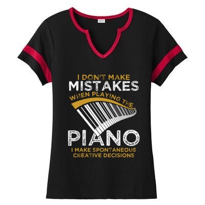 Keyboard Pianist Gifts Music Musician Piano Ladies Halftime Notch Neck Tee