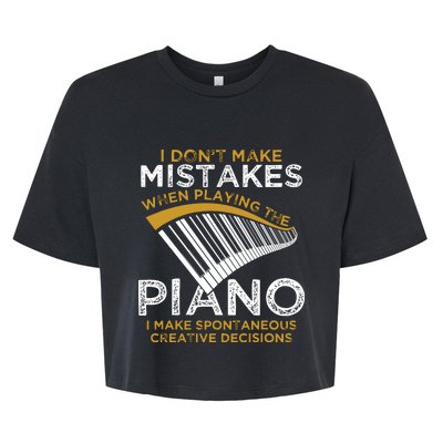 Keyboard Pianist Gifts Music Musician Piano Bella+Canvas Jersey Crop Tee