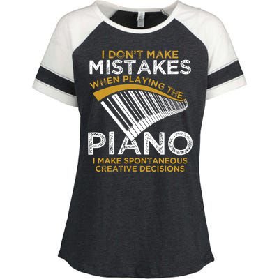 Keyboard Pianist Gifts Music Musician Piano Enza Ladies Jersey Colorblock Tee