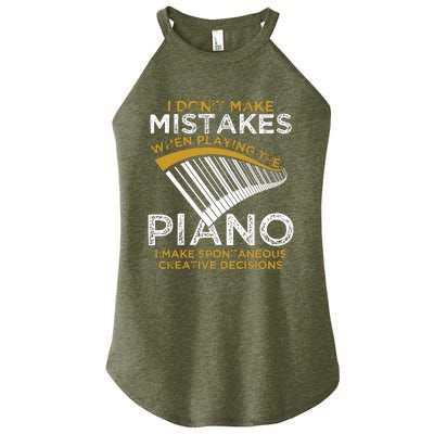 Keyboard Pianist Gifts Music Musician Piano Women's Perfect Tri Rocker Tank