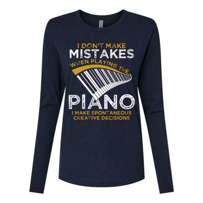 Keyboard Pianist Gifts Music Musician Piano Womens Cotton Relaxed Long Sleeve T-Shirt